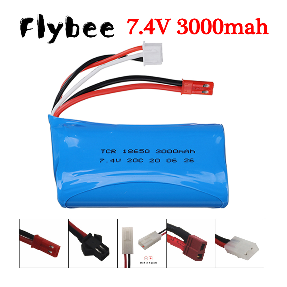 Drone Battery Lipo - 7.4 V 3000 mAh 18650 batteria