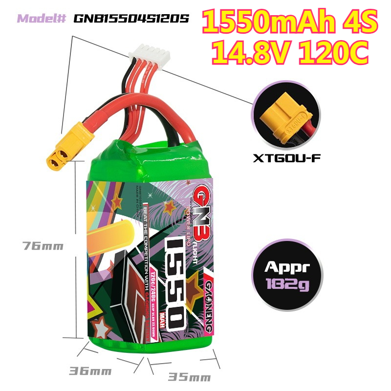 Batteria LiPo 1550mAh 120C 4S  - Drone Battery 6S recensione e prezzo